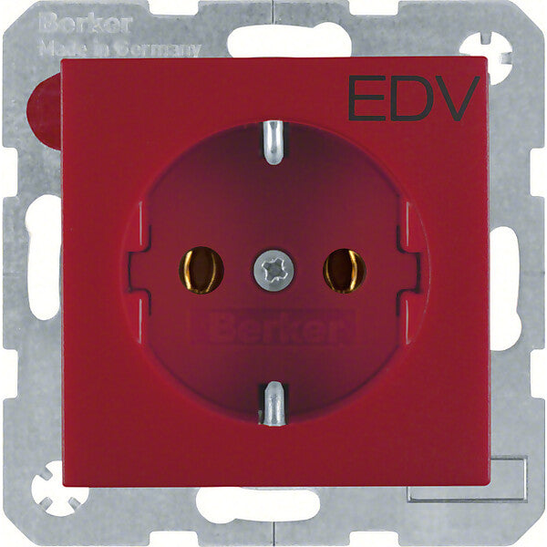 Hager/Berk Schuko-Steckdose rt Aufdruck EDV 47431922